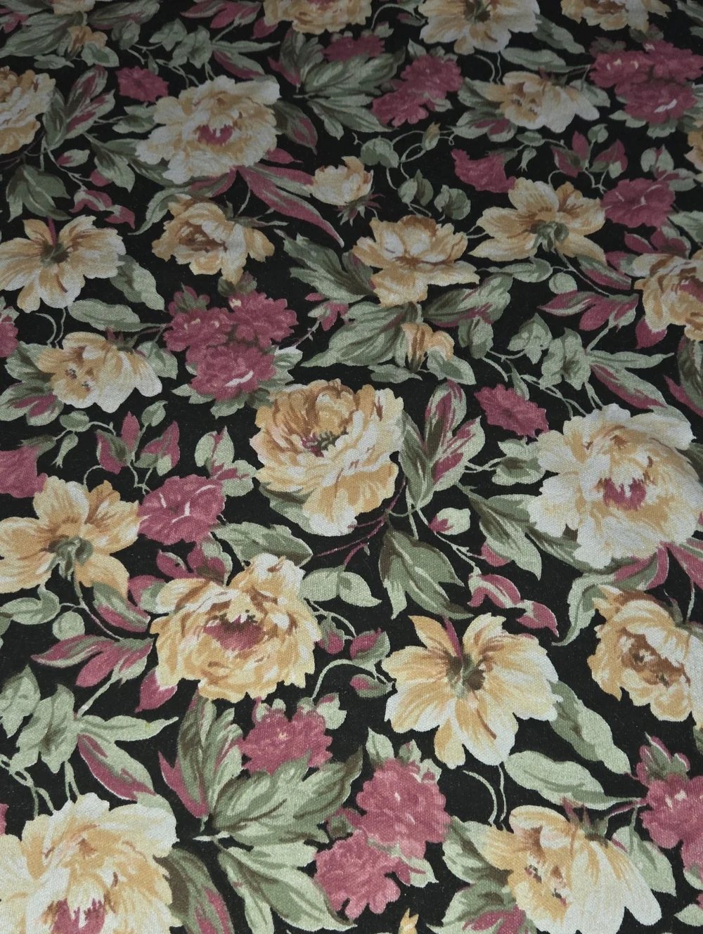 Rare  Galey & Lord Floral Flowers Knit Craft Sew Fashion Fabric 2.97 Yards